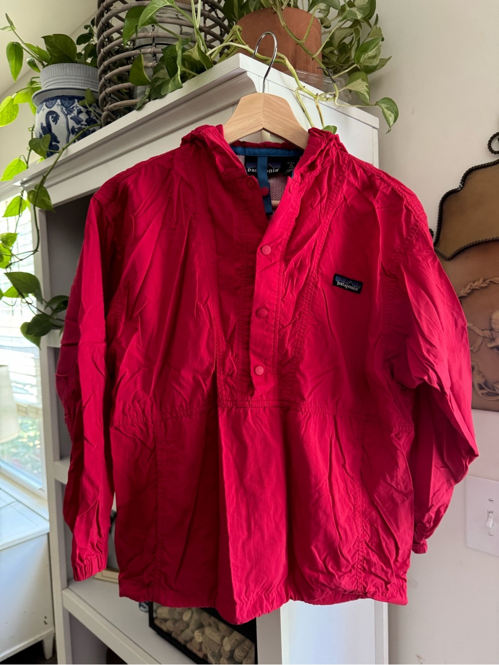 Vintage Patagonia Red Hooded Pullover Jacket